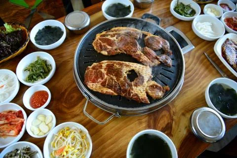 Korean barbecue Stock-Fotos