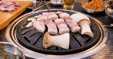 Korean barbeque Stock Footage 121193524