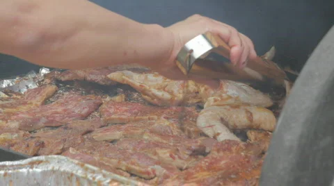 Korean BBQ Clip#1 Stock Footage 749694