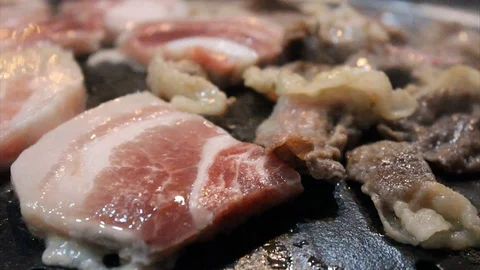 Korean BBQ Close Up 動画素材 112324281