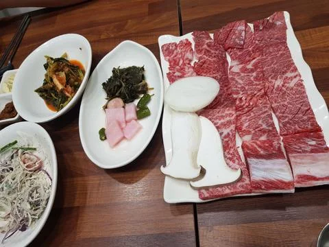 Korean bbq Foto stock