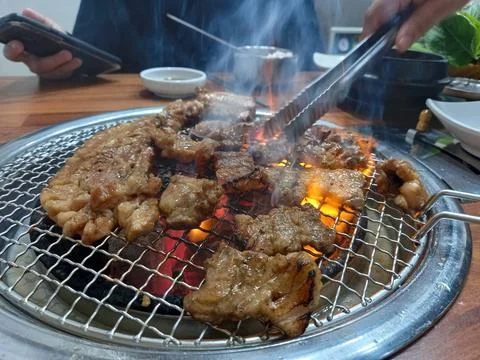 Korean bbq Foto stock