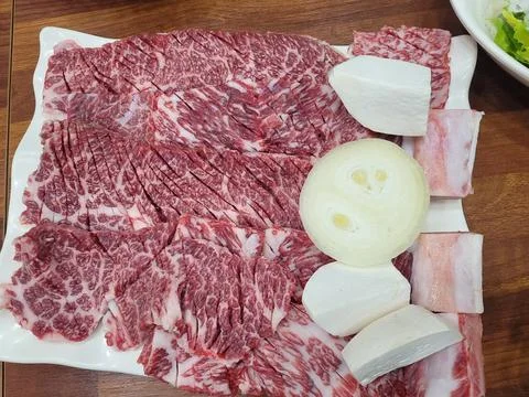 Korean bbq Foto stock