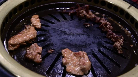 Korean BBQ resturant. Stock Footage 222523470