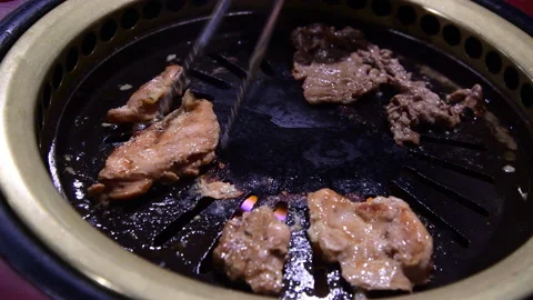 Korean BBQ resturant. Stock Footage 222524124