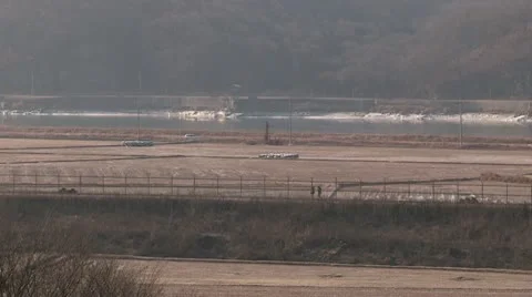 Korean border DMZ Stock Footage 10574632