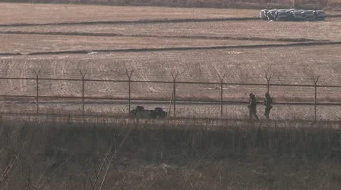Korean border DMZ Stock Footage 10574658
