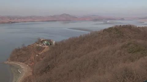 Korean border DMZ Stock Footage 10586556