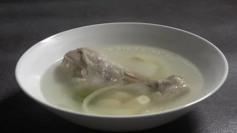 Korean chicken soup. Stock-Footage 294003964