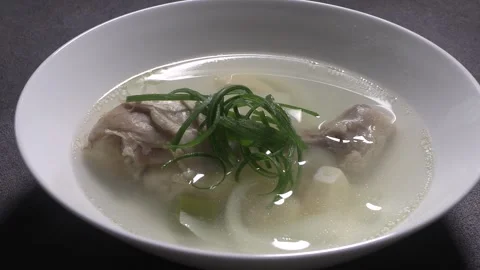 Korean chicken soup. Stock Footage 294004697