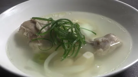 Korean chicken soup. Video stock 294004703