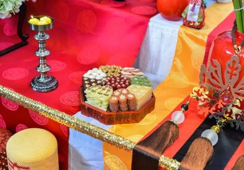 Korean child one year table decoration Stock Photos