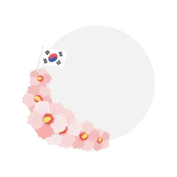 Korean constitution day vector flat banner with copy space Stock Illustration