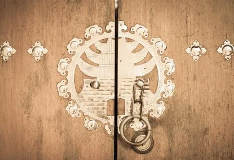Korean door Stock Photos