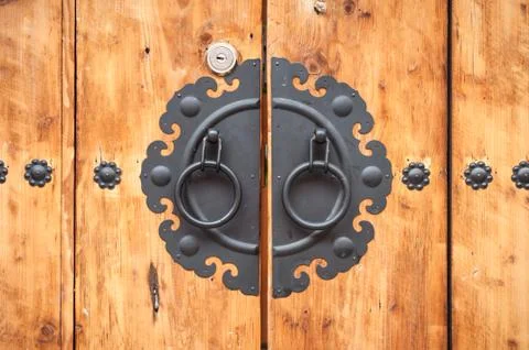 Korean door 写真素材