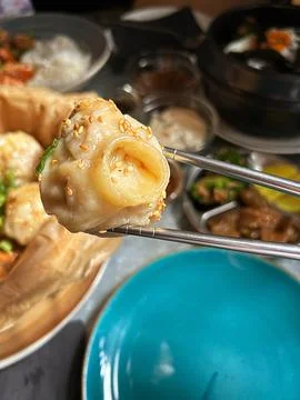 Korean dumplings Stock Photos