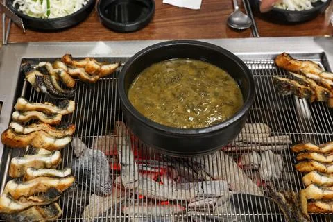 Korean eel soup Stock-Fotos