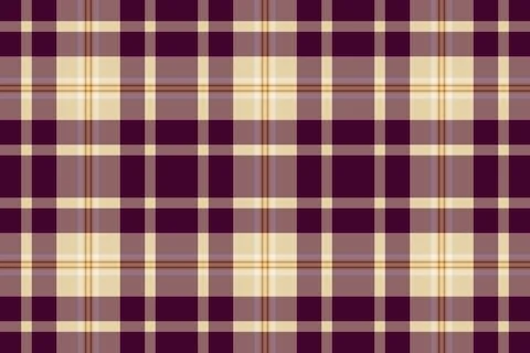 Korean fabric pattern vector, fur check seamless plaid. Cutout textile tart.. Stock Illustration