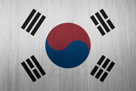 Korean flag texture as a background Illustrazione stock