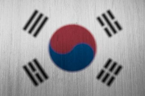 Korean flag texture as a background Illustrazione stock