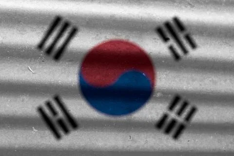 Korean flag texture as a background Illustrazione stock