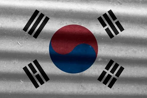 Korean flag texture as a background Stock Photos