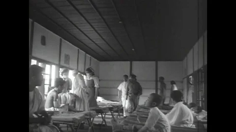 Korean infrastructure is rebuilt during the Korean War. Stock-Footage 113101902