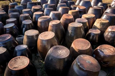 Korean jar Stock Photos