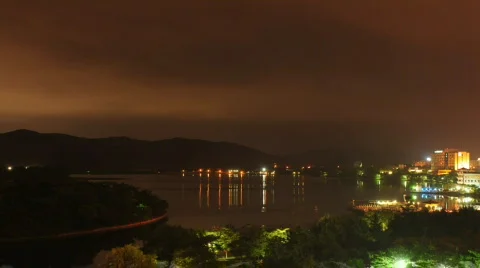 Korean lake Stock Footage 451804