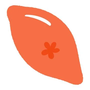 Korean mooncake with flower pattern, Chuseok food isolated イラスト素材