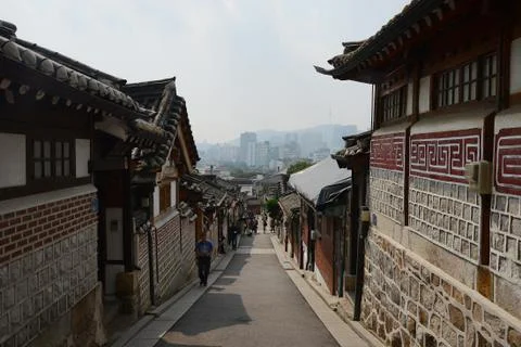 Korean Old town Stock Photos