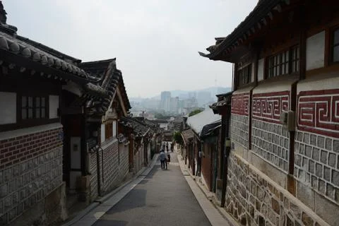 Korean Old town Stock Photos