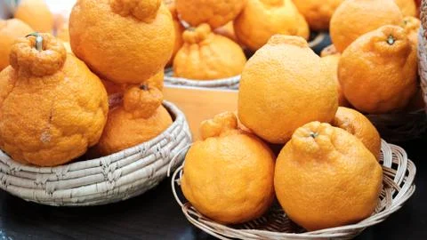 Korean Orange fruit Stock Photos