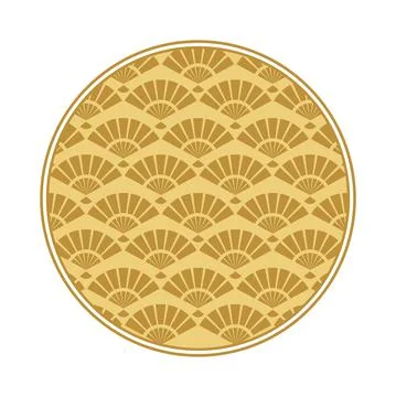 Korean pattern circle form Illustrazione stock