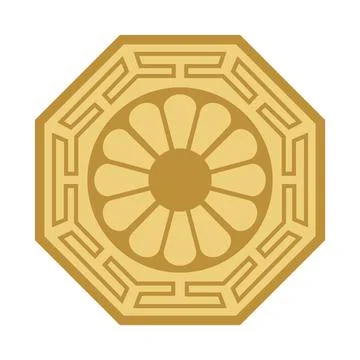 Korean pattern octagon figure Stock Illustration