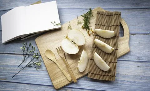 Korean pear put on background Foto stock