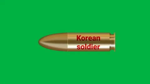Korean soldier on target or Korean soldier fired bullet Stock Footage 228237635