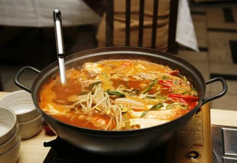 Korean soup Stock Photos