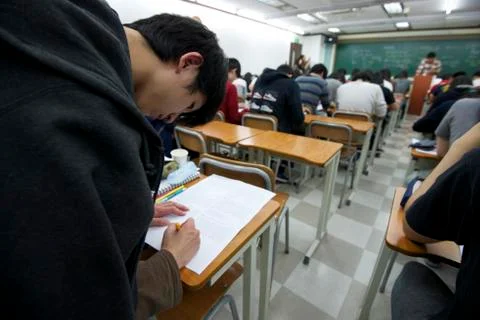 Korean students Stock Photos