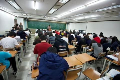 Korean students Stock Photos