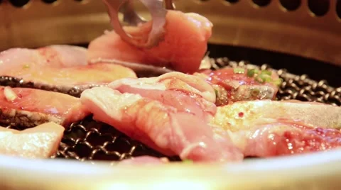 Korean style grilled HD Stock Footage 60119281
