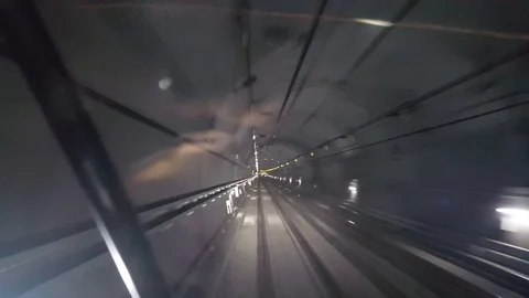 Korean subway tunnel Video stock 89564859