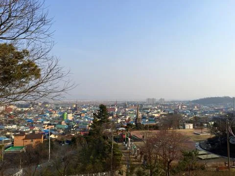 Korean town 001 Stock Photos