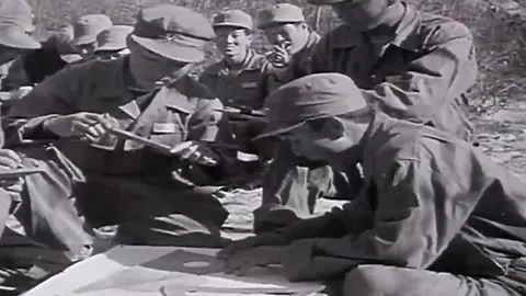 Korean War Breaks Out In The 1951 As North Korea Invades South Korea  (188) Stock Footage 296239448