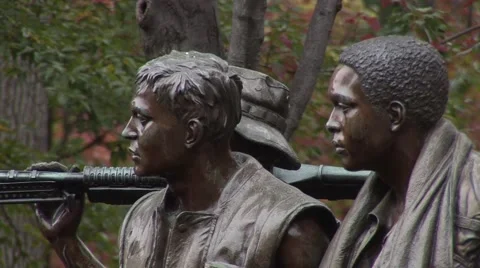 Korean war memorial Vídeo Stock 50984177