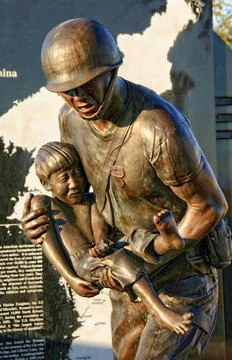 Korean War Memorial Stock Photos