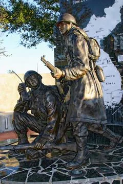 Korean War Memorial Stock Photos