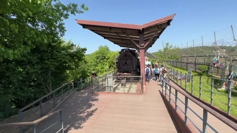 Korean War train at the DMZ Stock Footage 242162853