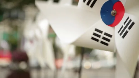 Korean Windmill Stock Footage 128073534