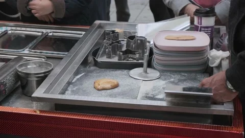 Koreans and foreigners walking around Hondae on Halloween during Covid-19 Stock Footage 164421675